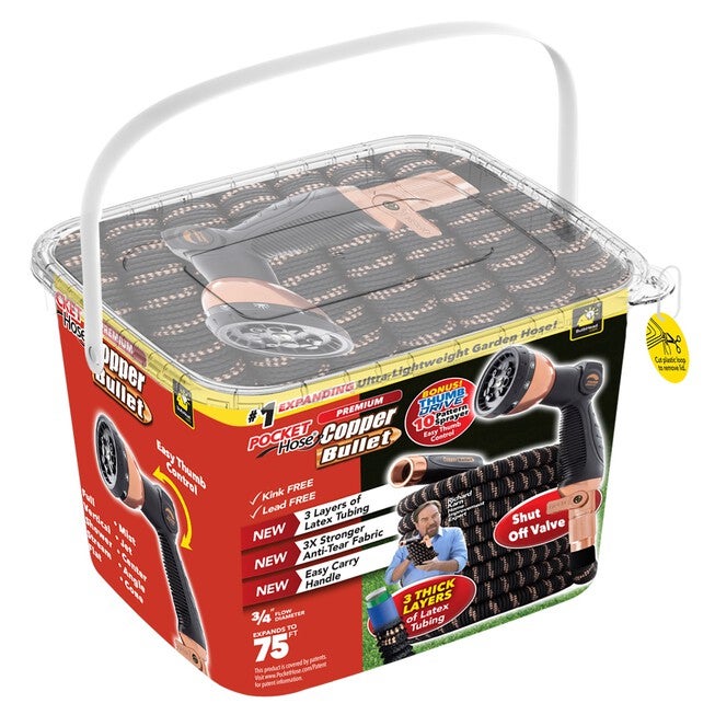 75' Pocket Hose® Copper Bullet™ Hose, , on-hover image number null